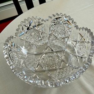 Beautiful American Brilliant Cut Glass Bowl